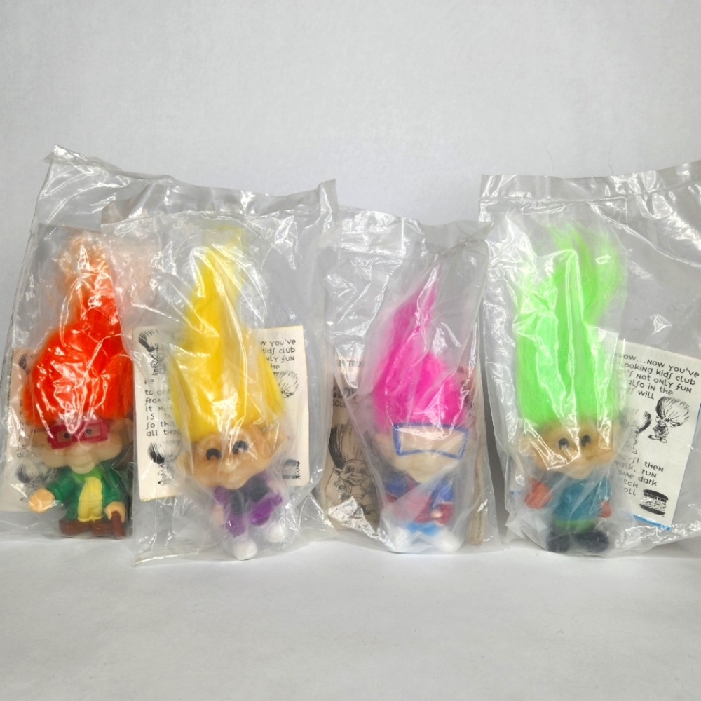 1993 Burger King Kids Club Glow in the Dark Trolls